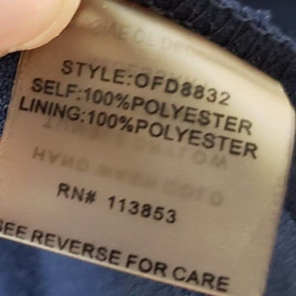 SUGAR LIPS Navy Blue Cutout Dress Womens Size Small S - Picture 6 of 7